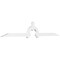 Ekena Millwork Ericson Architectural Grade PVC Gable Bracket, 108"W x 18"H x 2"D x 4"F, 4/12 Pitch GBP108X18X0204ERI00 - alternate 1